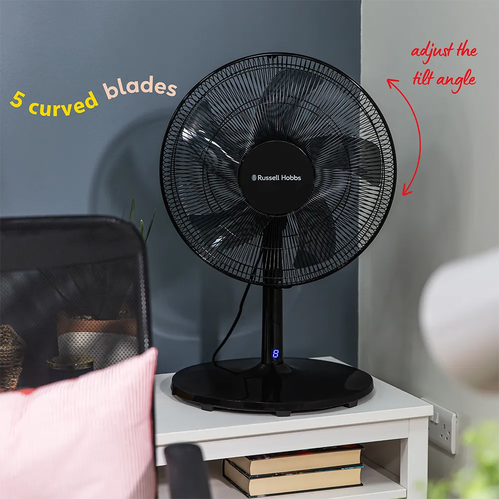 Russell Hobbs RHMPF3IN1B 3-in-1 Pedestal Fan in Black