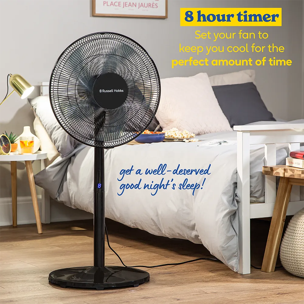 Russell Hobbs RHMPF3IN1B 3-in-1 Pedestal Fan in Black