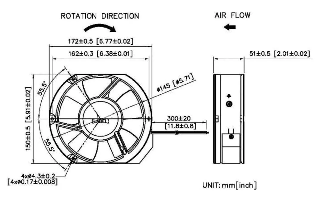 sA17251 Series AC Axial Fans