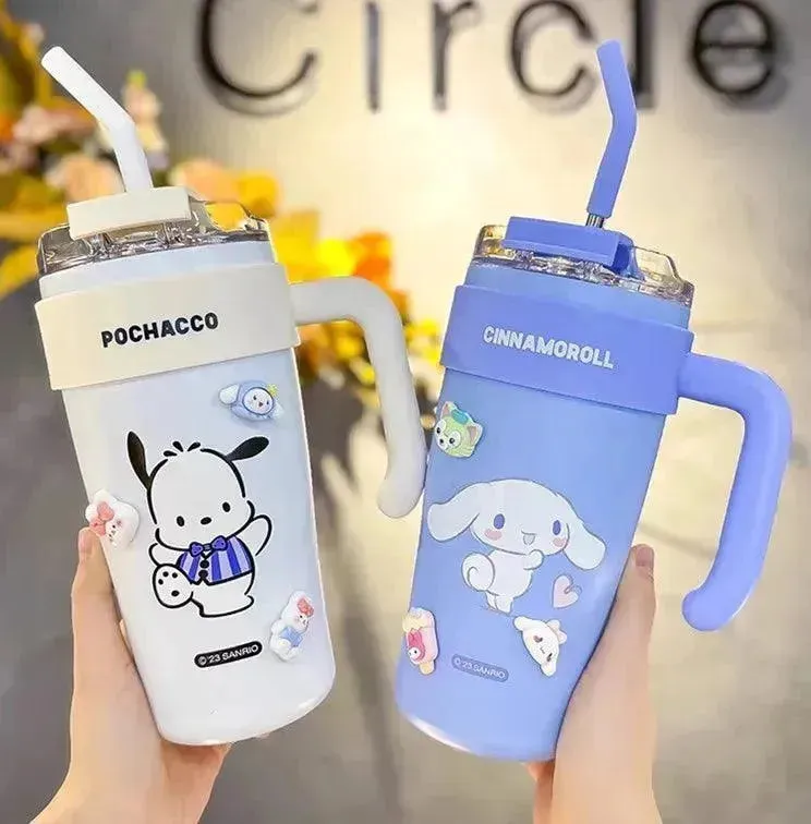 Sanrio Thermos Straw Cup (860 ml)