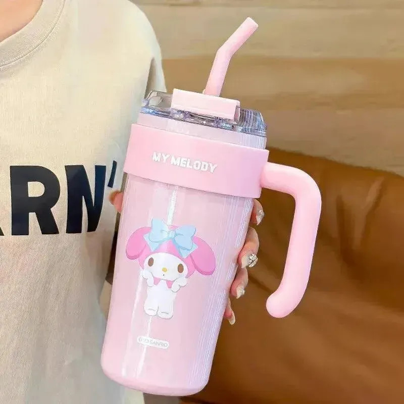 Sanrio Thermos Straw Cup (860 ml)