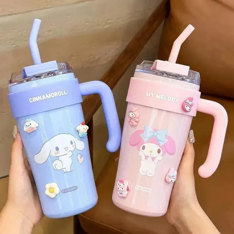 Sanrio Thermos Straw Cup (860 ml)