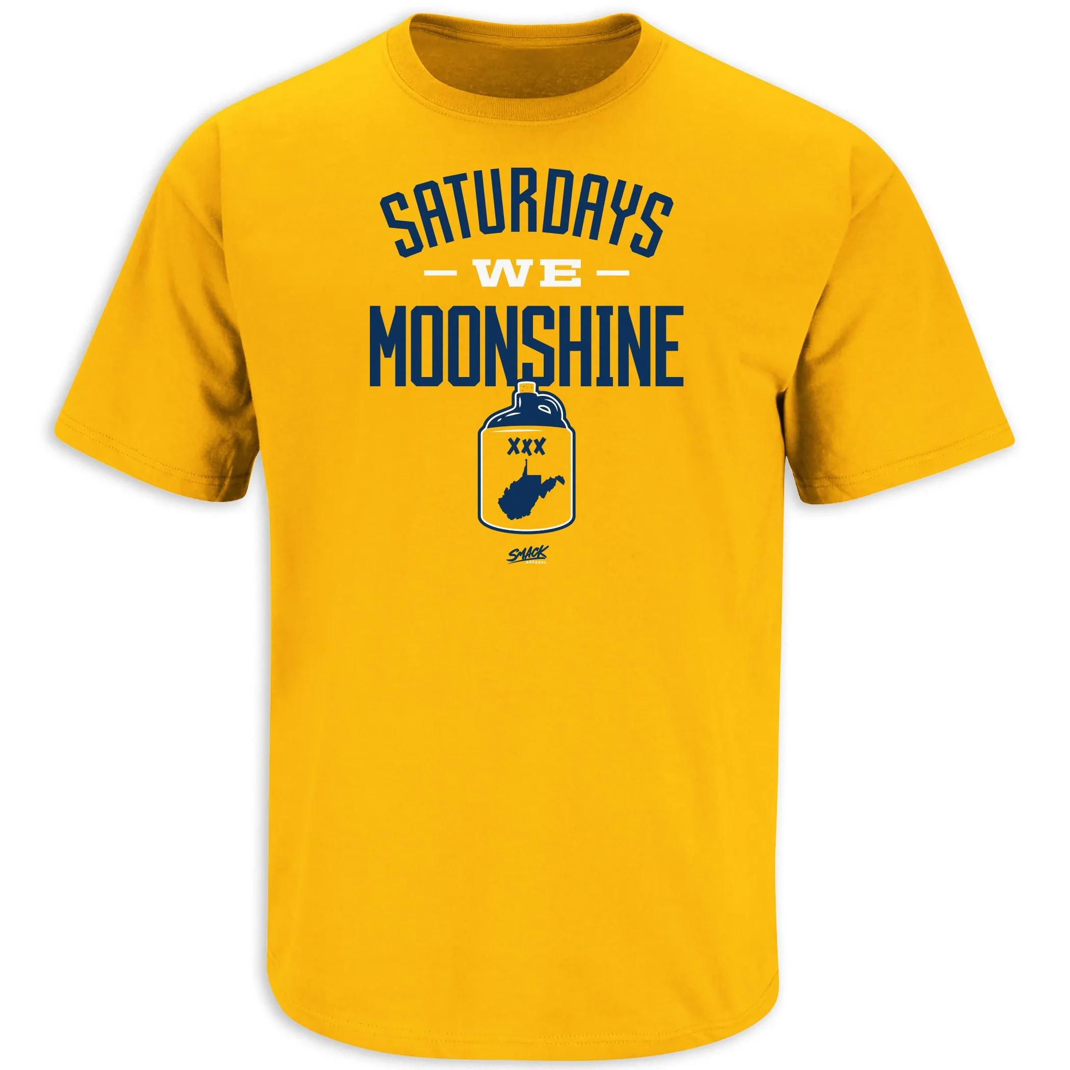 Saturdays We Moonshine T-Shirt for West Virginia College Fans