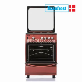 ScanFrost CK6302BR 60x60 (3 1) Premium Oven Gas Cooker with 3 Gas Burners and 1 Electric Plate - Brand New