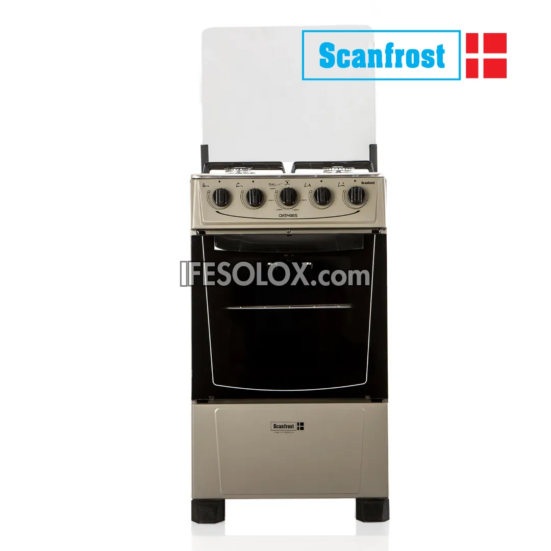 ScanFrost SFC5400 50x50 Standard Oven Gas Cooker with 4 Gas Burners (INOX) - Brand New