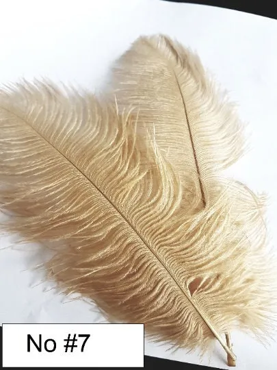 Set of 5 Feather Fan bouquets, Ostrich feathers,Great Gatsby wedding style 1920's - any colour as custom made by Crystal wedding uk