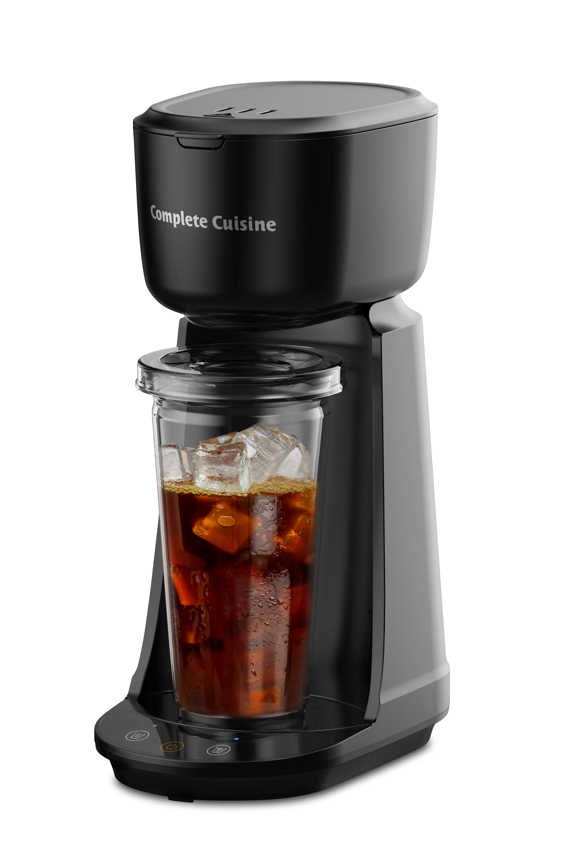 Single Serve Hot & Iced Coffee Maker with Travel cup and Straw Included