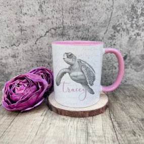 Sketch Design Turtle Mug