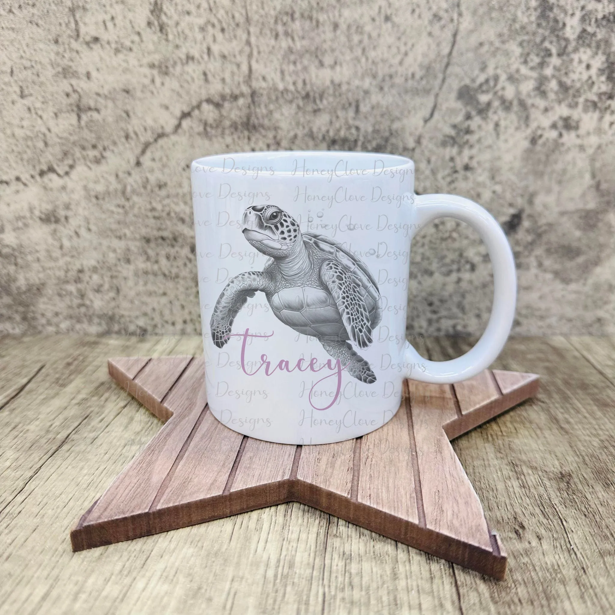 Sketch Design Turtle Mug