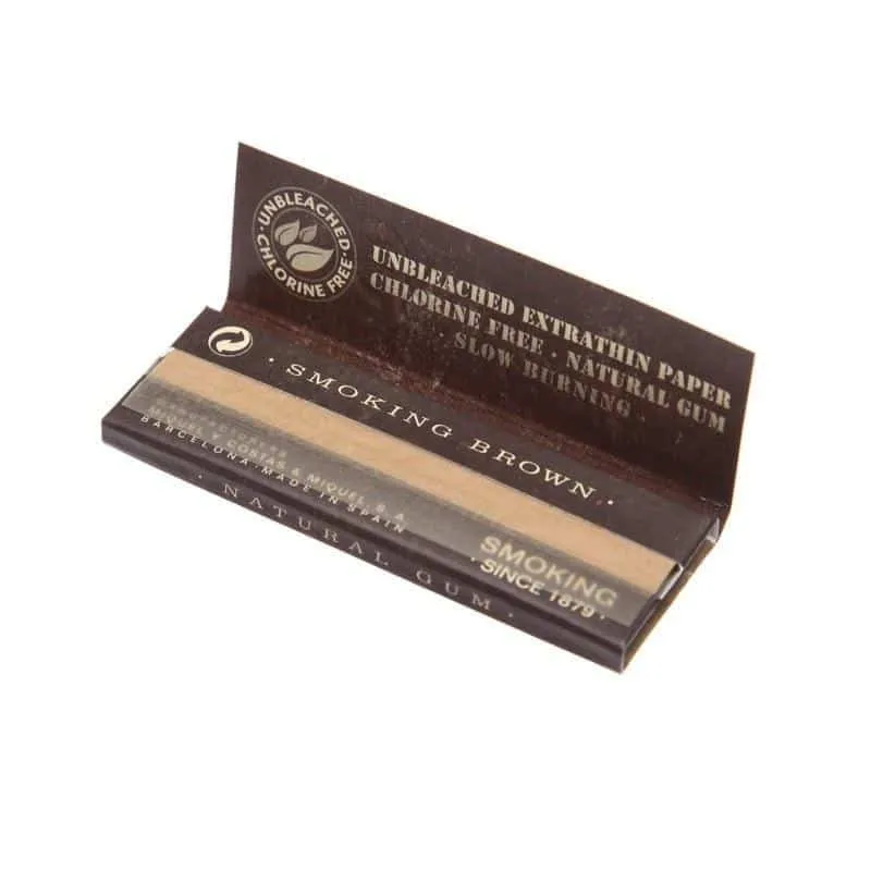 Smoking - 1 1/4" Brown Rolling Papers