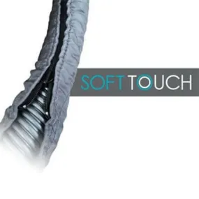 Soft Touch Central Vacuum Hose Cover ( Sock )- Zippered Grey