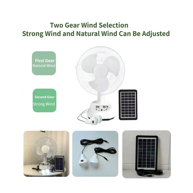 Solar Rechargeable Fan