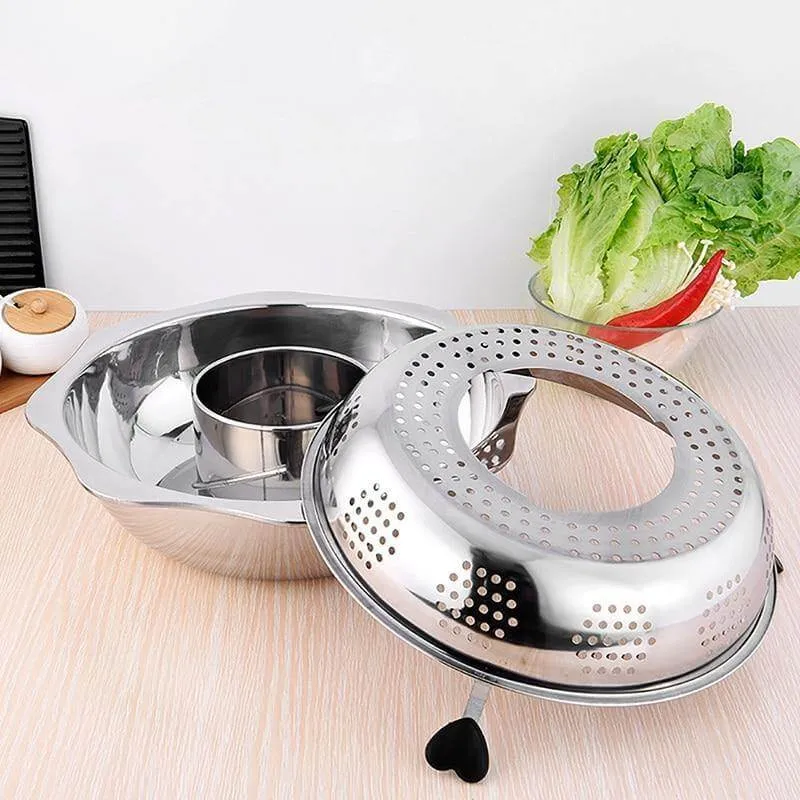 Stainless Steel Rotating Easy Cook Hot Pot Cookware