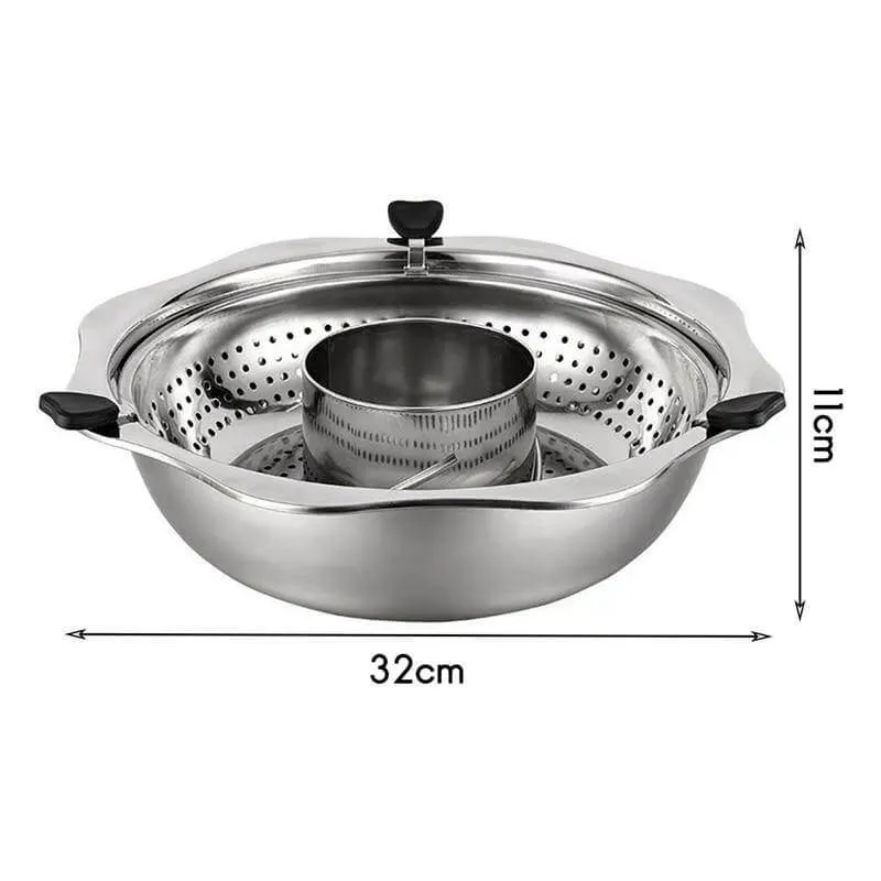 Stainless Steel Rotating Easy Cook Hot Pot Cookware