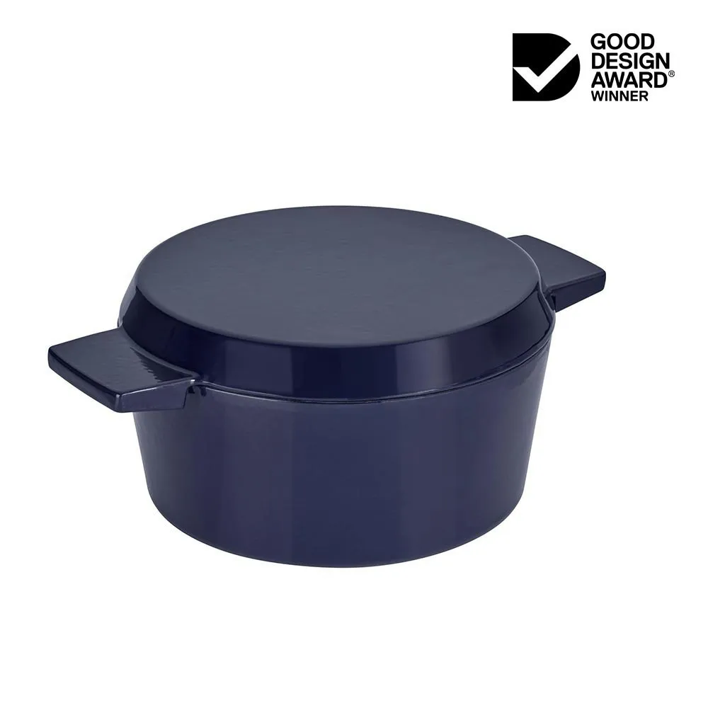 Stanley Rogers Cast Iron French Oven Mid Blue 24cm (3.5L)