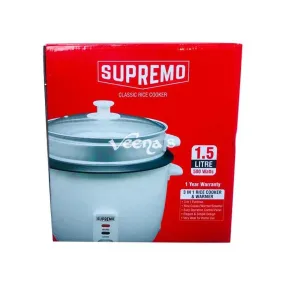 Supremo Classic Rice Cooker 1.5ltr