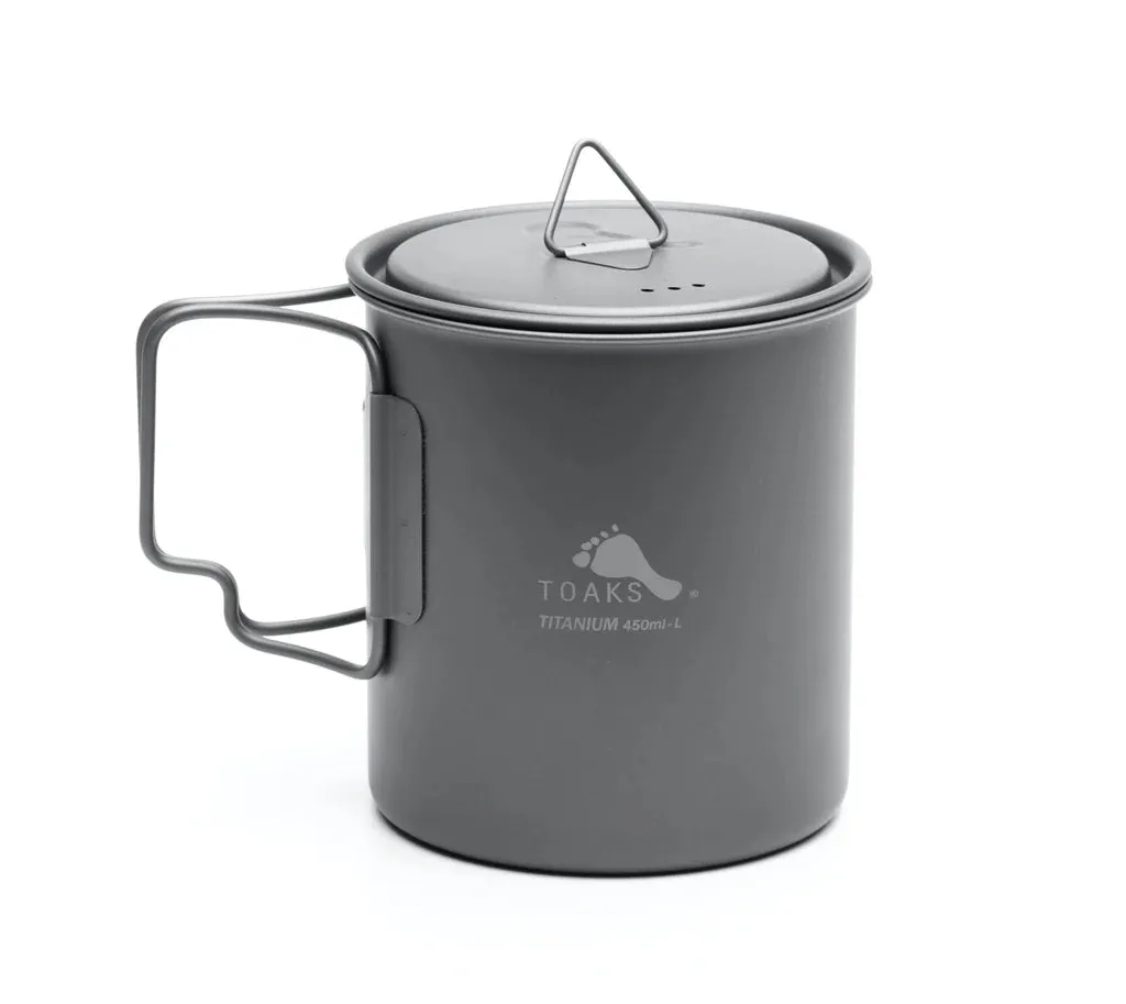 TOAKS Titanium 450ml Cup with Lid (Ultralight Version)