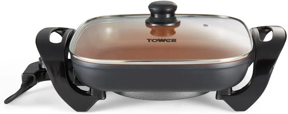 Tower T14036COP Cerasure   Copper Multifunctional Electric Skillet