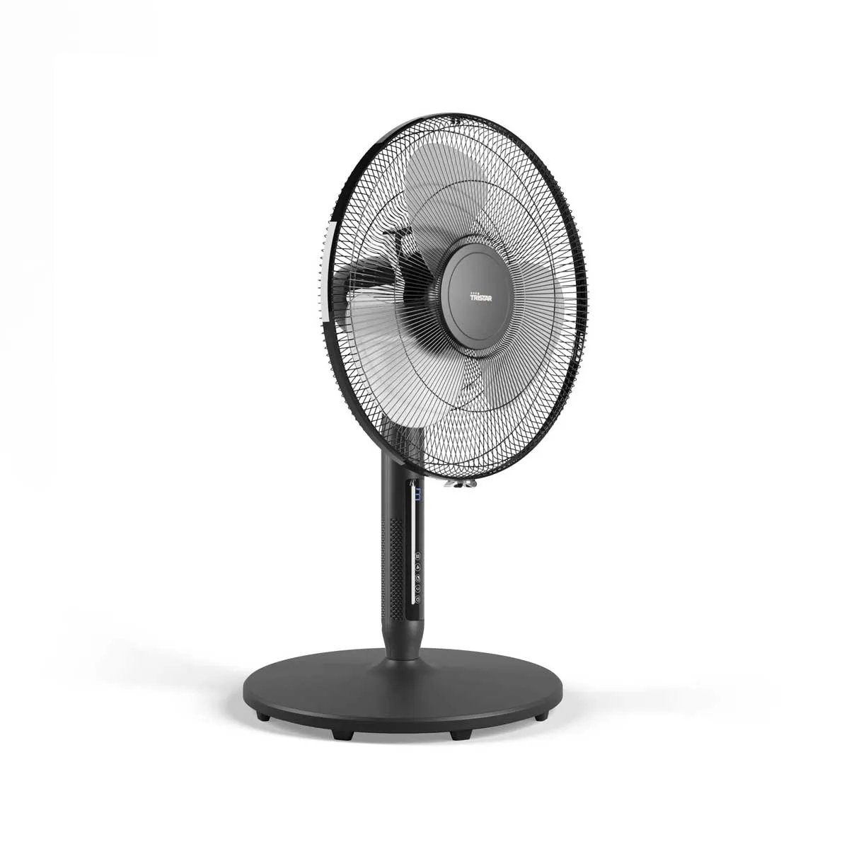 Tristar Pedestal Fan 16" Black Portable Cooler Adjustable Timer 9 Speeds 135cm