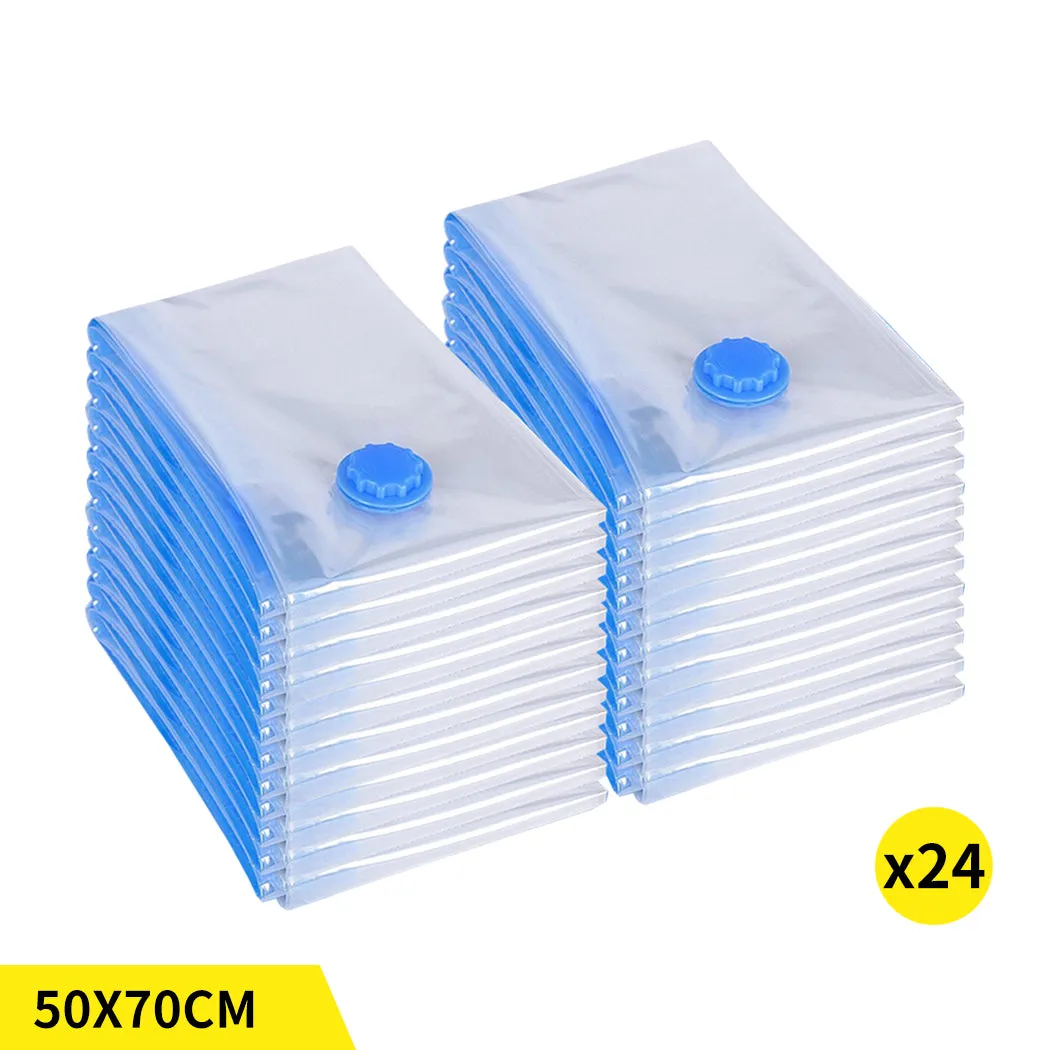 Vacuum Storage Bags Save Space Seal 50x70cm-24PK