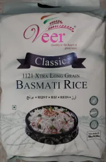 Veer Classic 1121 Xtra Long Grain Basmati Rice 10 LB