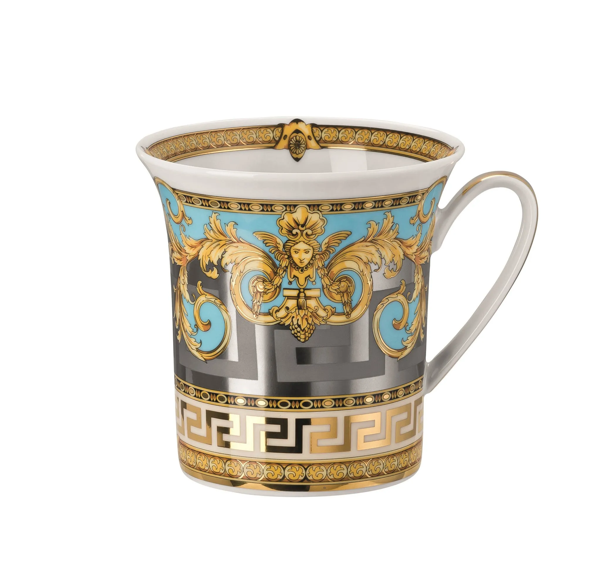 Versace Rosenthal Prestige Gala Le Bleu Mug With Handle