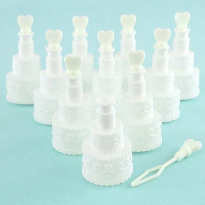 Wedding Cake Bottle Bubbles, 2-1/2-inch, 24-Piece