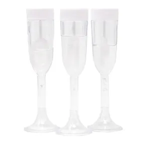 Wedding Champagne Glass Bubbles, Clear, 3-1/2-inch, 36-Count