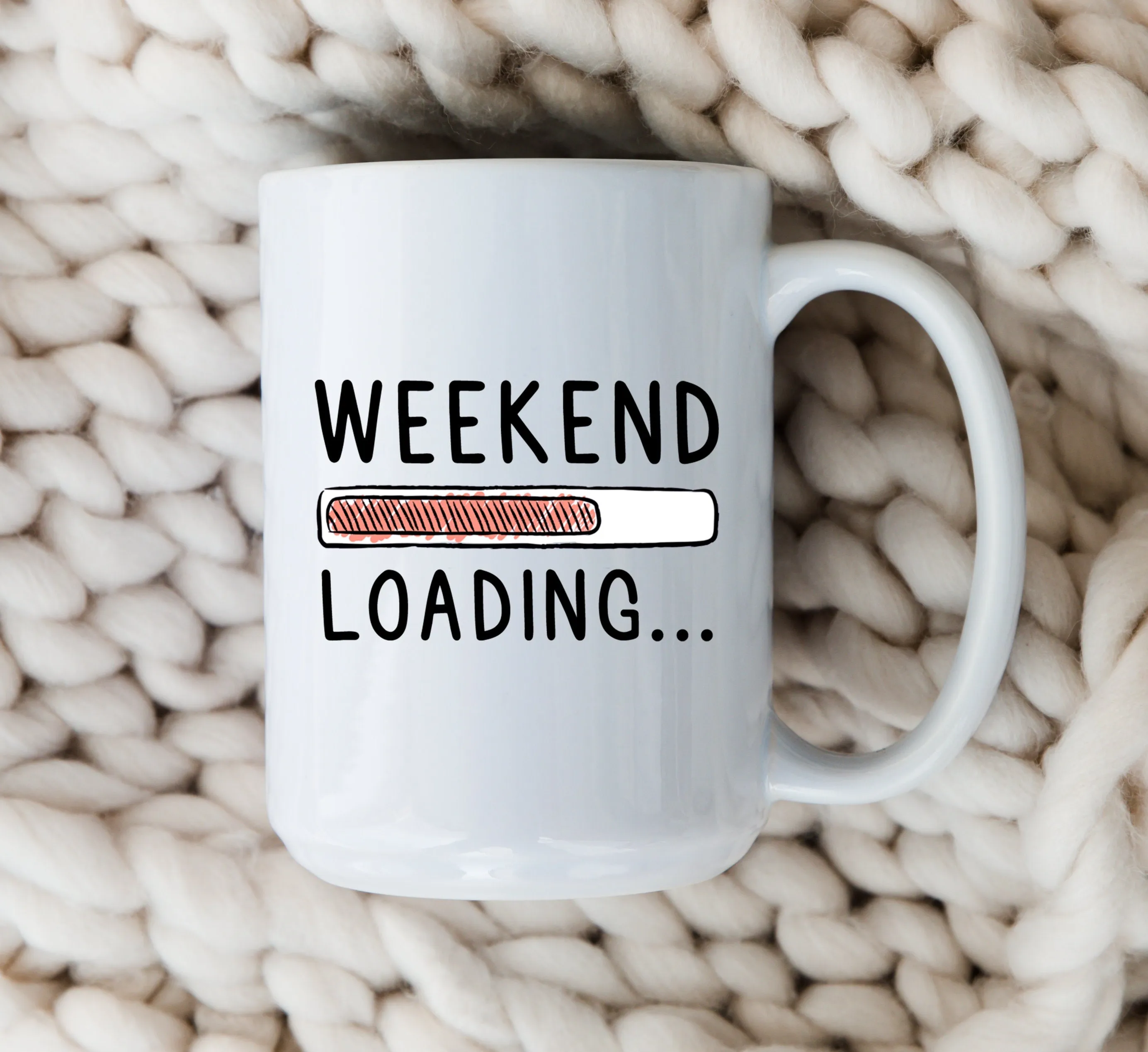 Weekend Loading Mug Office Funny Work Coffee Cup