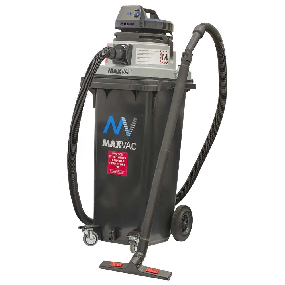 Wet Vacuum 120Ltr Wheelie Bin MAXVAC Dura DV120-WBM