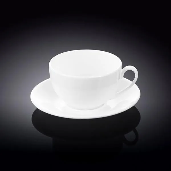 White 8 Oz | 250 Ml Tea Cup & Saucer