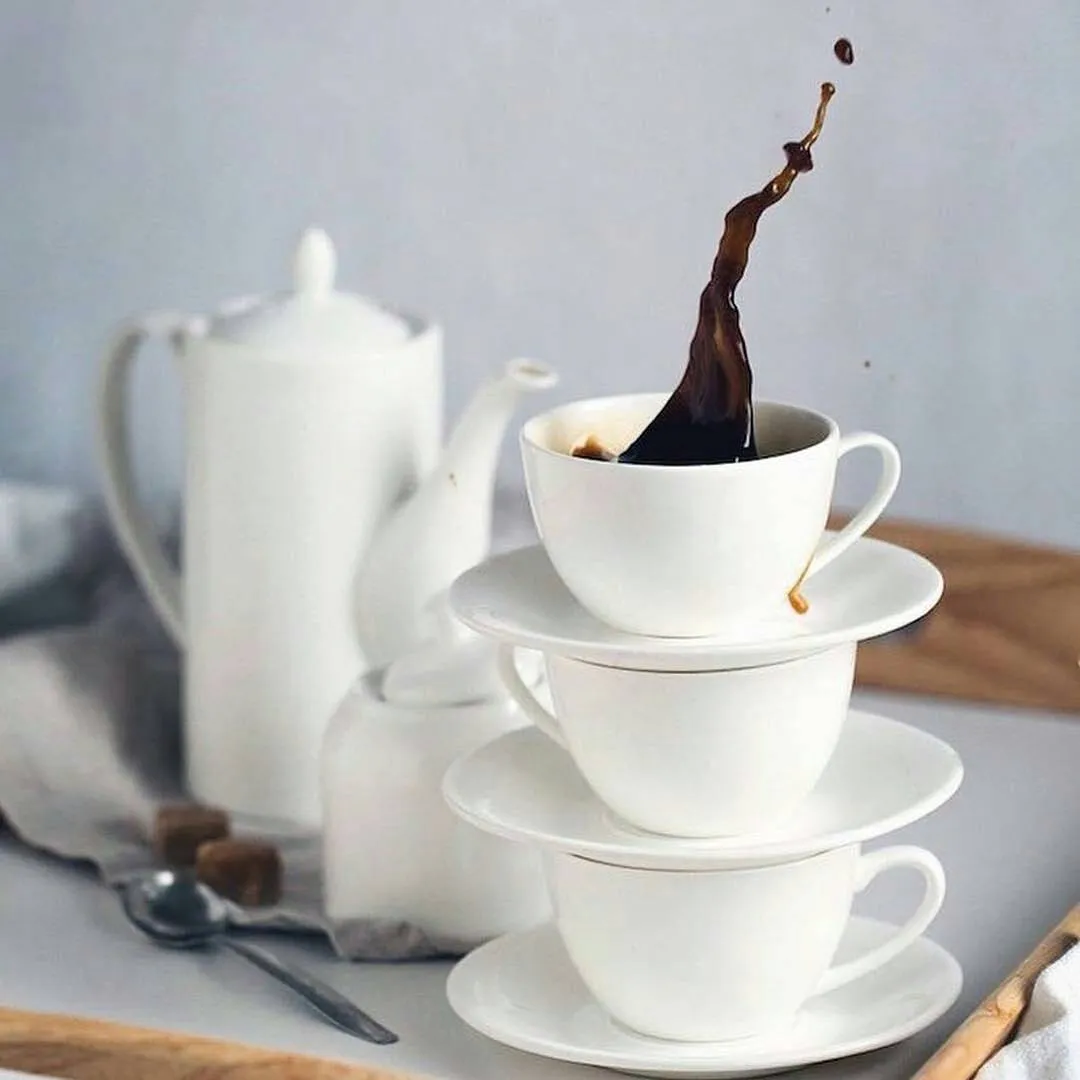 White 8 Oz | 250 Ml Tea Cup & Saucer