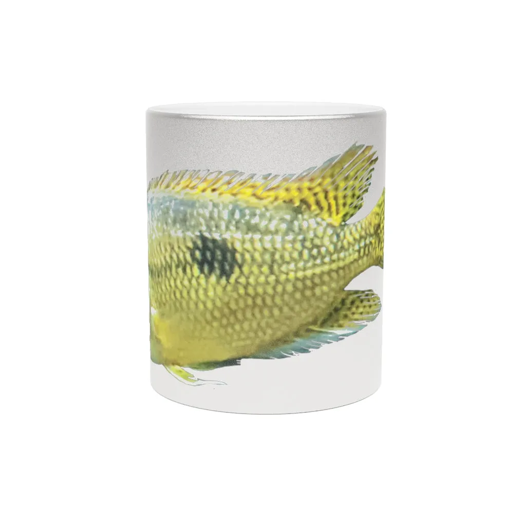 Yelllow Fish Metallic Mug (Silver / Gold)