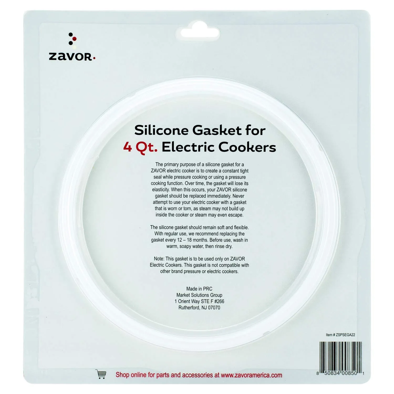 Zavor Replacement Silicone Gasket for Electric Multi-Cookers