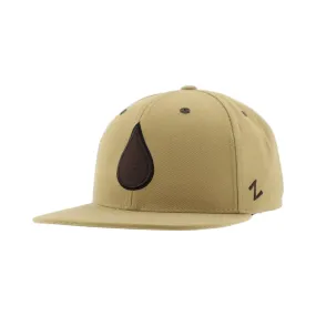 Zephyr Men's NHL Oil Drop Flat Brim Snapback Cap Khaki