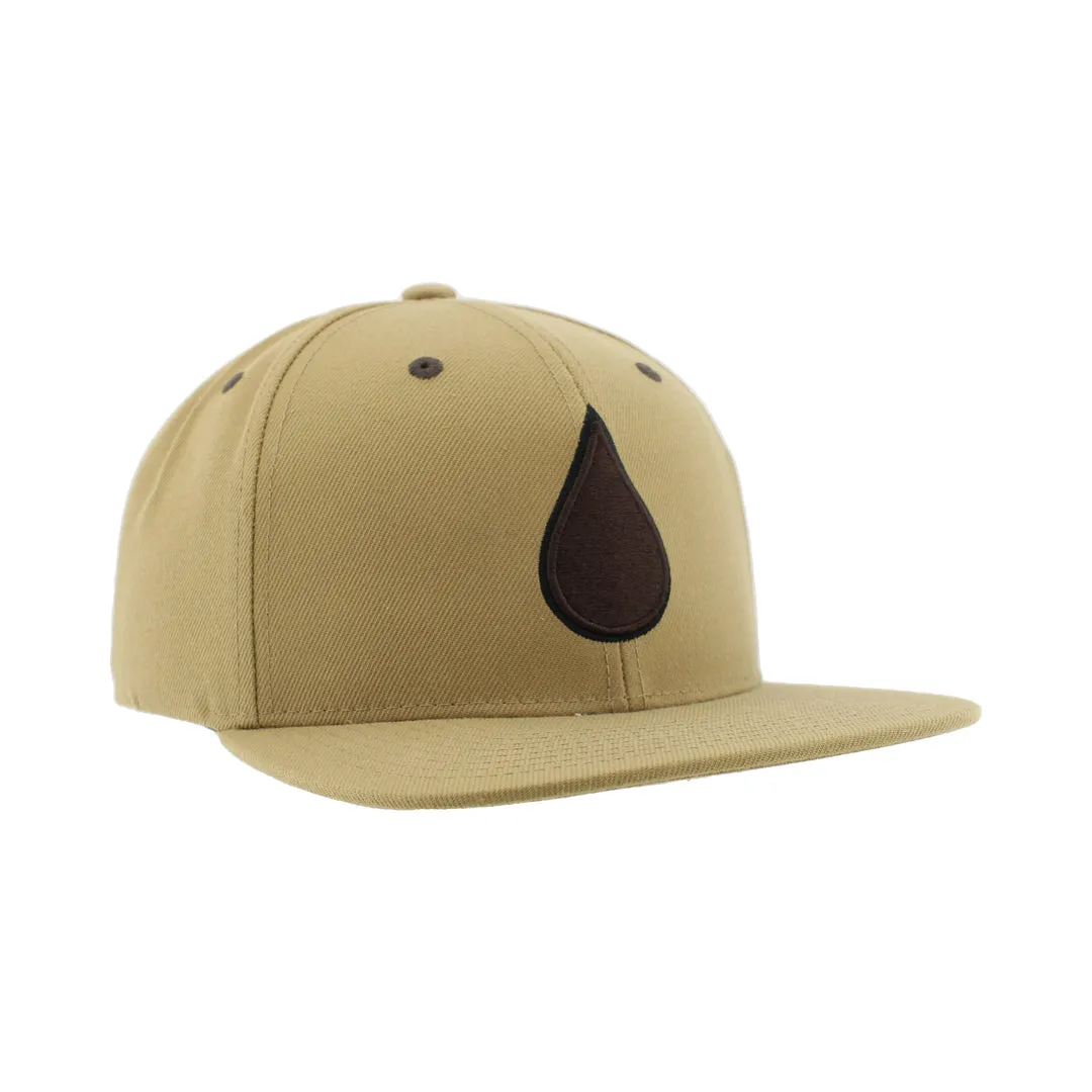 Zephyr Men's NHL Oil Drop Flat Brim Snapback Cap Khaki