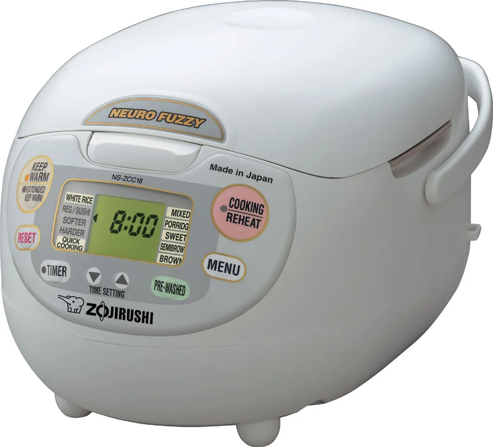 Zojirushi Neuro Fuzzy® Rice Cooker & Warmer NS-ZCC10/18