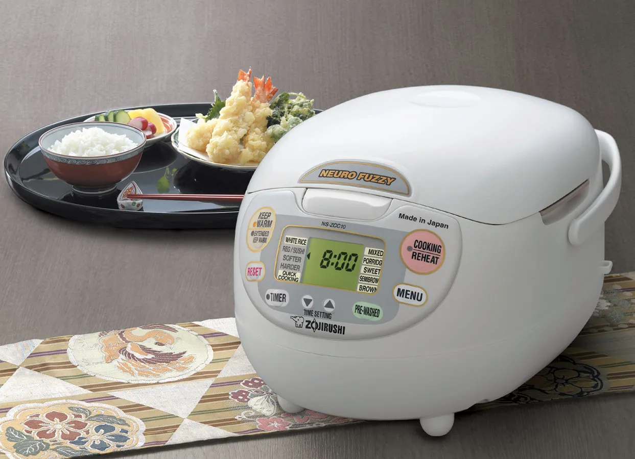 Zojirushi Neuro Fuzzy® Rice Cooker & Warmer NS-ZCC10/18